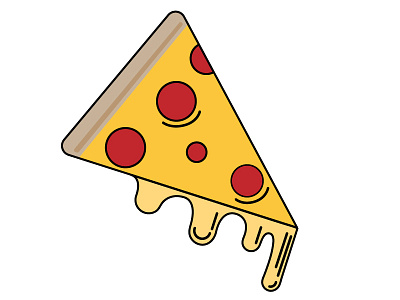 Pizza adobe illustrator illustration pizza slice