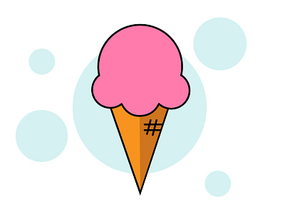 Icecream adobe illustrator cone ice cream illustration illustrator