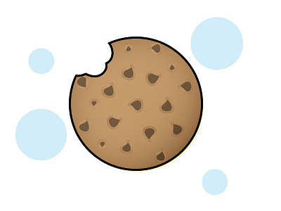 Cookie adobe illustrator chocolate chip cookie illustration illustrator