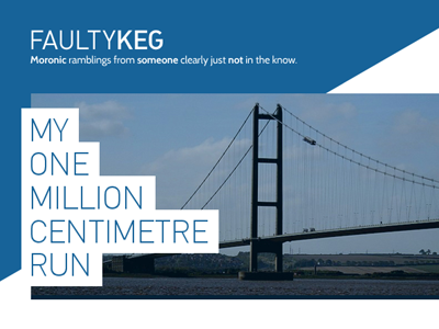 Faultykeg blog design blue