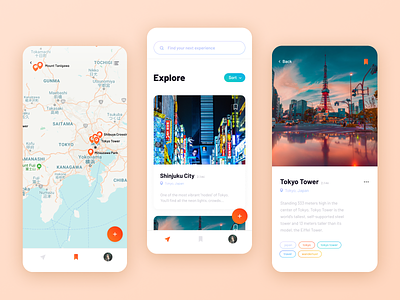 Experience Curation App clients curate design experience mobile mobile app mobile ui travel travel app ui ux wanderlust