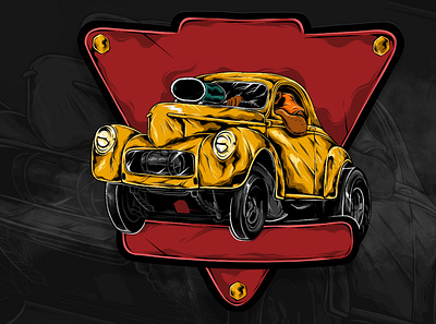 CAR LOGO ILLUSTRATION 3d adobe animation app brand branding car design graphic design illustration logo motion graphics ui
