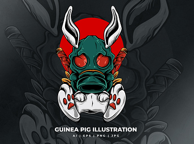 Guinea Pig Illustration 3d adobe animal animation app brand branding car design graphic design guinea illustration logo motion graphics pig ui vector