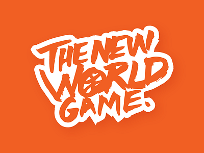 The New World Game Logo basketball branding logo orange