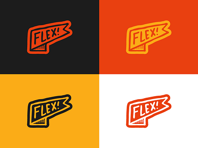 Flex Logos 1/3 banner illustration logo typography