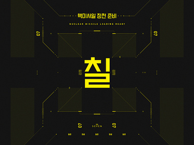 Nuclear Launch Detected Countdown 07 2d design film game art game ui grid gui hud korean motion design motion graphics scifi starcraft typography user interface vector visual art
