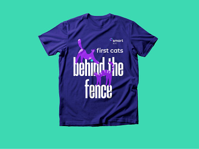 Illustration | Apius blue cat design graphic design illustration phrase purple sentence shirt shirtdesign t shirt t shirt illustration text tshirtdesign typography vector words