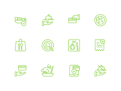 Icon set for application | Servio