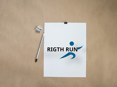 Rigth Run Logo branding graphic design logo ui