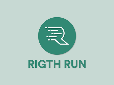 Right Run Logo graphic design logo