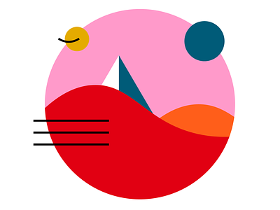 Planets color design flat illustration vector