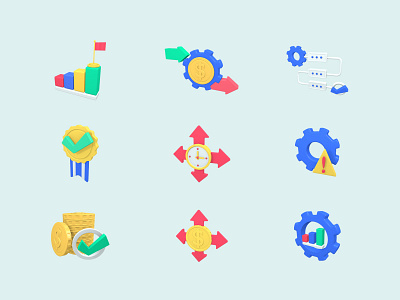 3D Icon Business Collection