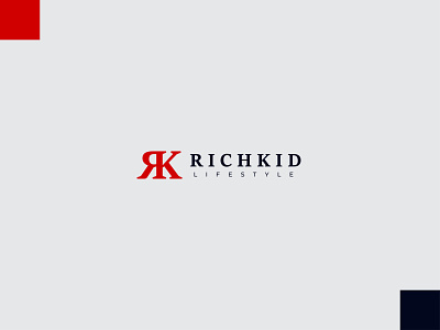 Richkid logo design branding business logo creative logo design elegant logo fas fashion logo graphic design illustration inspiring logo kid logo logo minimal logo unique logo vector wordmark logo