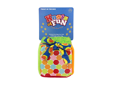 Knots Of Fun Dog Toy Package Design