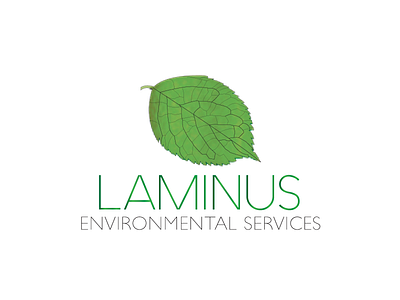 Laminus Environmental Services Logo environment environmental services green leaf logo logo design nature