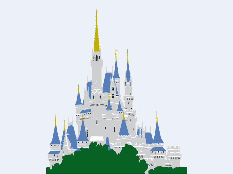 Cinderella Castle Disney World Vector Design by Bethany Cathcart on