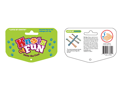 Knots of Fun Dog Toy Package Design