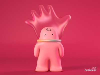 Finger boy c4d cartoon character