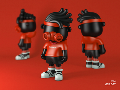 RED BOY c4d cartoon character