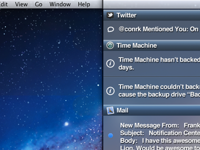 Notification Center for Mac