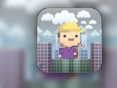 iPhone Game Icon WIP 8bit concept game iphone style wip