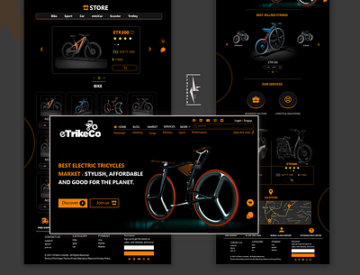 eTrikeCo app design frontend ui uiux ux web