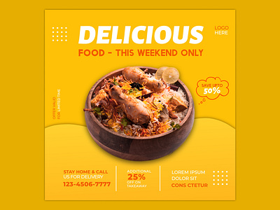 FOOD ADS FLYER DESIGN ads design branding flyer design food flyers fried rice graphic design motion graphics