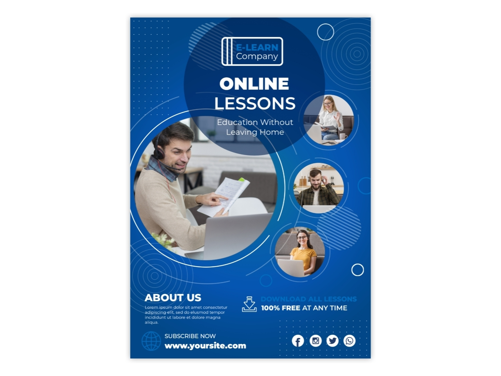 E-learning Flyer by Kevin Wade on Dribbble