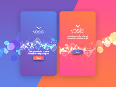 Vosic App proposal app branding ui