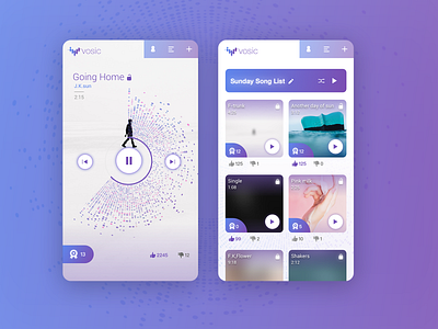 Vosic App Design