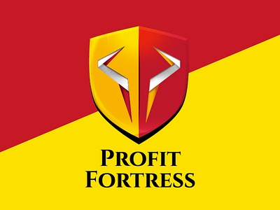 Profit Fortress Logo branding design logo