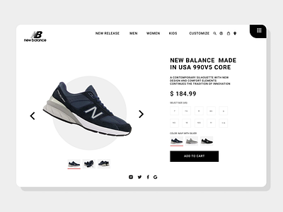 UI/UX NEW BALANCE