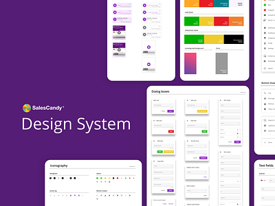 SalesCandy Design System UI Library app branding design mobile system ui