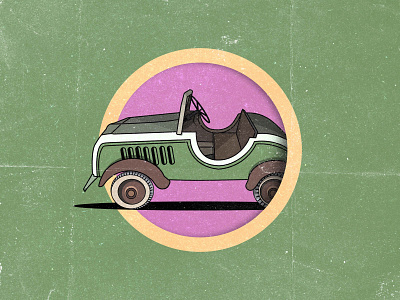 Old Car Illustration. car graphic design illustration vector