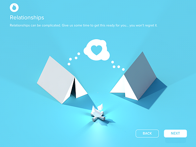 Relationships 3d c4d illustration low poly wizard