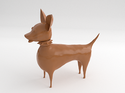 Clay Dog 3d blender dog illustration low poly