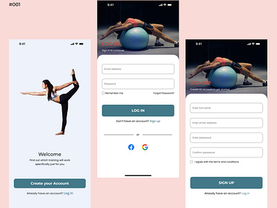 Signup/Login page 001 dailyui