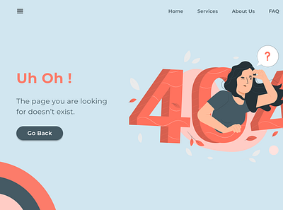 404 Error! 008 dailyui errorpage figma ui design