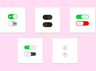 On and Off Switch 015 challenge dailyui figma switch ui design