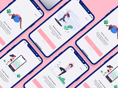 Onboarding Screens 023 challenge dailyui design figma fitness onboarding productdesign ui design