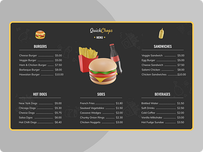 Food/Drink Menu challenge dailyui day043 design figma figmadesign menu productdesign ui ui design uiinspiration ux