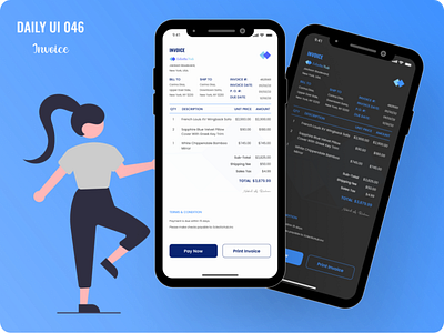 Invoice challenge dailyui day046 design figma figmadesign invoice productdesign ui ui design uiux ux