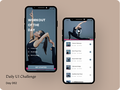 Workout of the day! app challenge dailyui exercise figma figmadesign productdesign ui uidesign workout