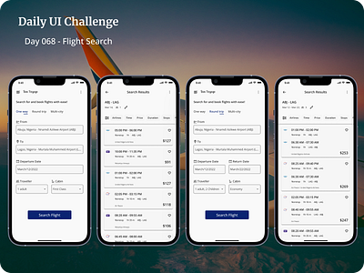 Flight Search challenge dailyui design figma figmadesign flight productdesign search ui uidesign uidesigner uiux users ux visual
