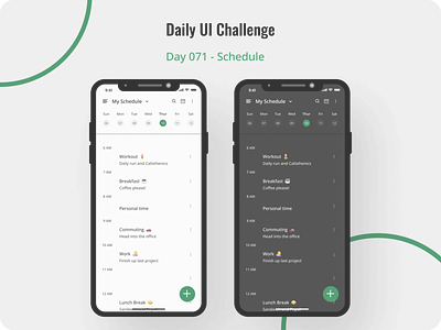 Schedule app challenge dailyui design figma figmadesign productdesign schedule ui ux uidesign uidesigner uiux users ux visual
