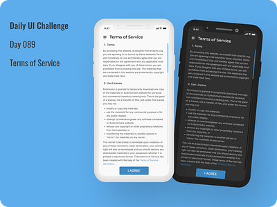 Terms of Service challenge dailyui design figma figmadesign productdesign service terms termsandconditions ui uidesign uidesigner user ux visual