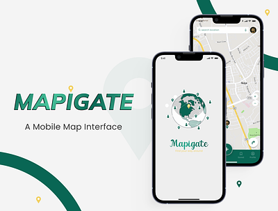 Mapigate - Mobile Map Application appdesign casestudy design figma figmadesign ios map uidesign uiux uiuxdesign uxdesign