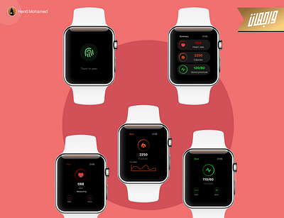 Health Care App/ Smart Watch ui