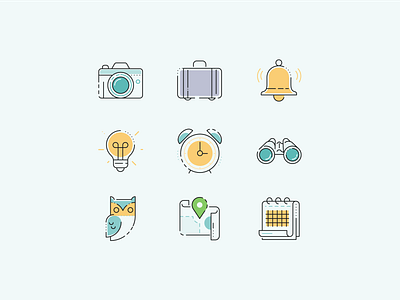 Glamping hub pictograms 1 glamping hub icons pictograms