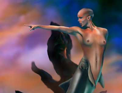 Murmaiden fantasy illustration mermaid nude